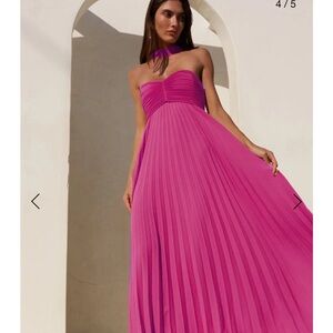 hot pink delfi collective strapless dress